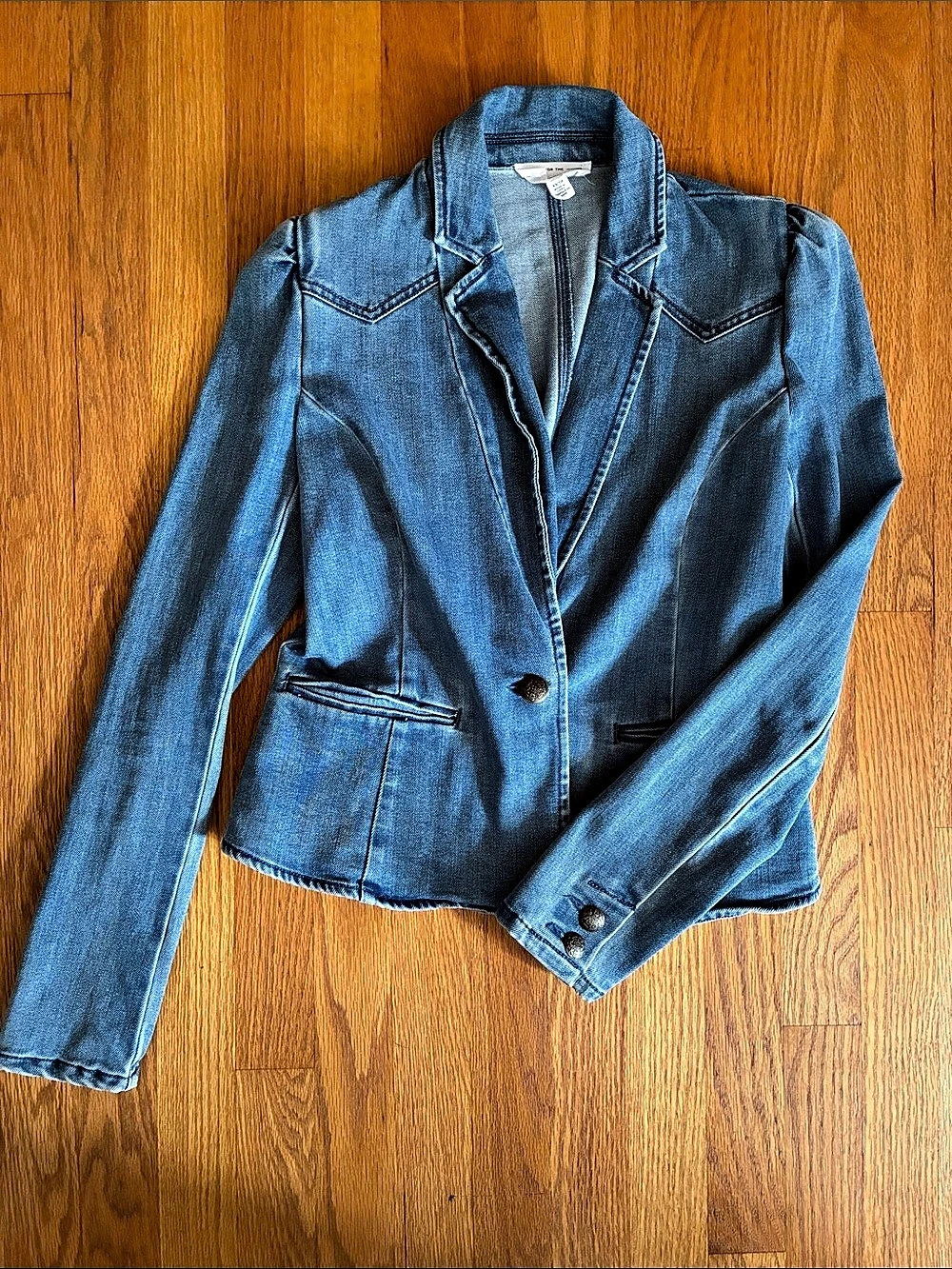For The Republic Denim blazer jacket in Blue Size XS Like New